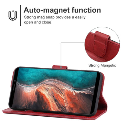 Leather Phone Case For Ulefone P6000 Plus(Red) - Ulefone Cases by buy2fix | Online Shopping UK | buy2fix