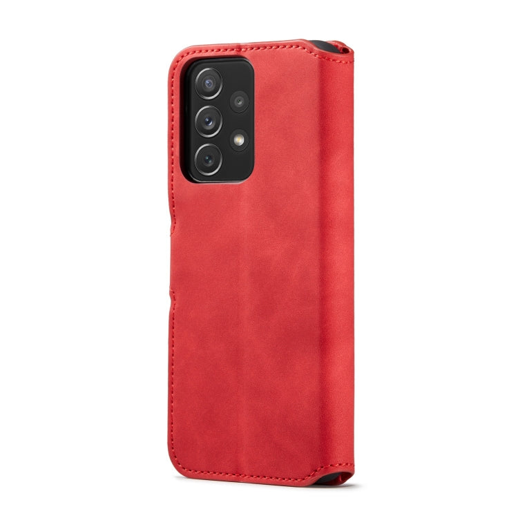 For Samsung Galaxy A53 5G DG.MING Retro Oil Side Horizontal Flip Leather Case with Holder & Card Slots & Wallet(Red) - Galaxy Phone Cases by DG.MING | Online Shopping UK | buy2fix