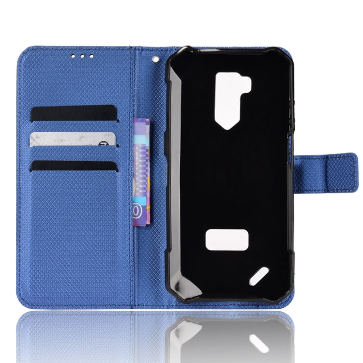 For Ulefone Armor X9 Diamond Texture Leather Phone Case(Blue) - Ulefone Cases by buy2fix | Online Shopping UK | buy2fix