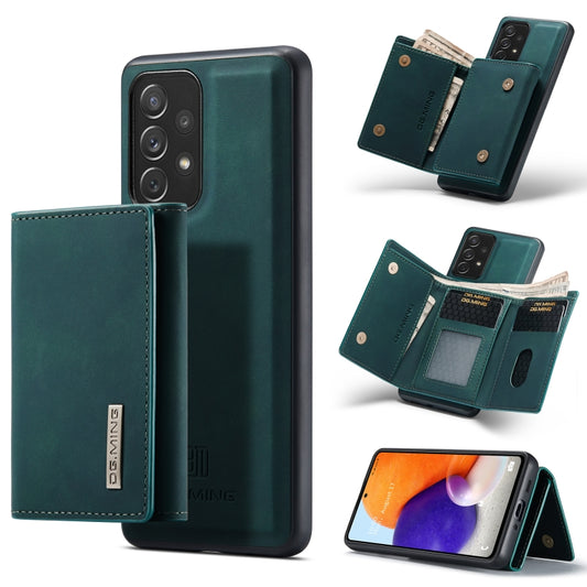 For Samsung Galaxy A73 5G DG.MING M1 Series 3-Fold Multi Card Wallet  Phone Case(Green) - Galaxy Phone Cases by DG.MING | Online Shopping UK | buy2fix