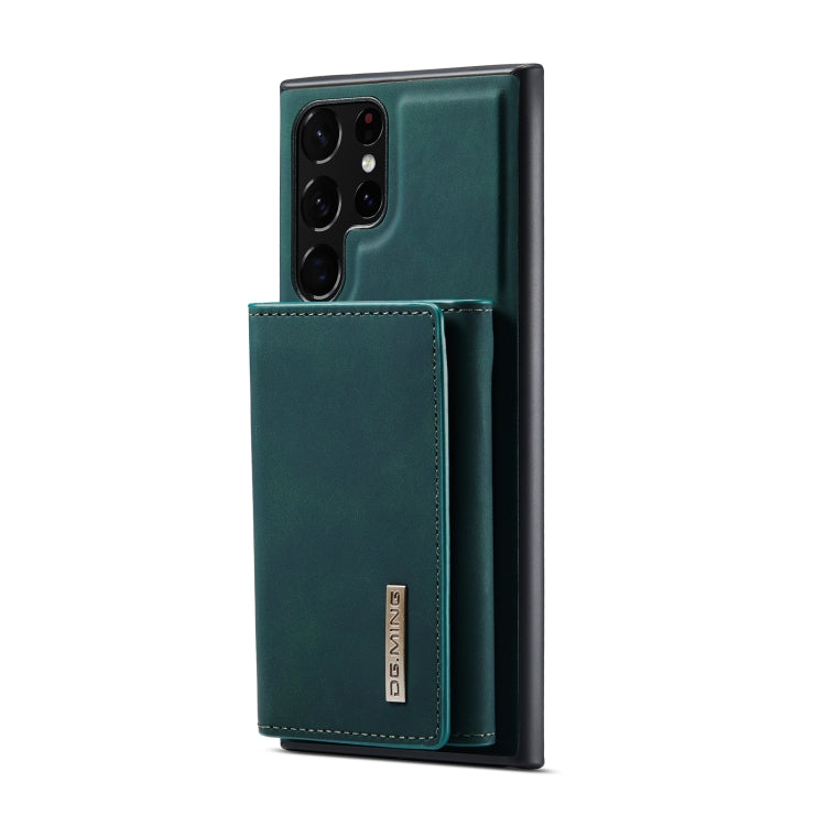 For Samsung Galaxy S22 Ultra 5G DG.MING M1 Series 3-Fold Multi Card Wallet Phone Case(Green) - Galaxy S22 Ultra 5G Cases by DG.MING | Online Shopping UK | buy2fix