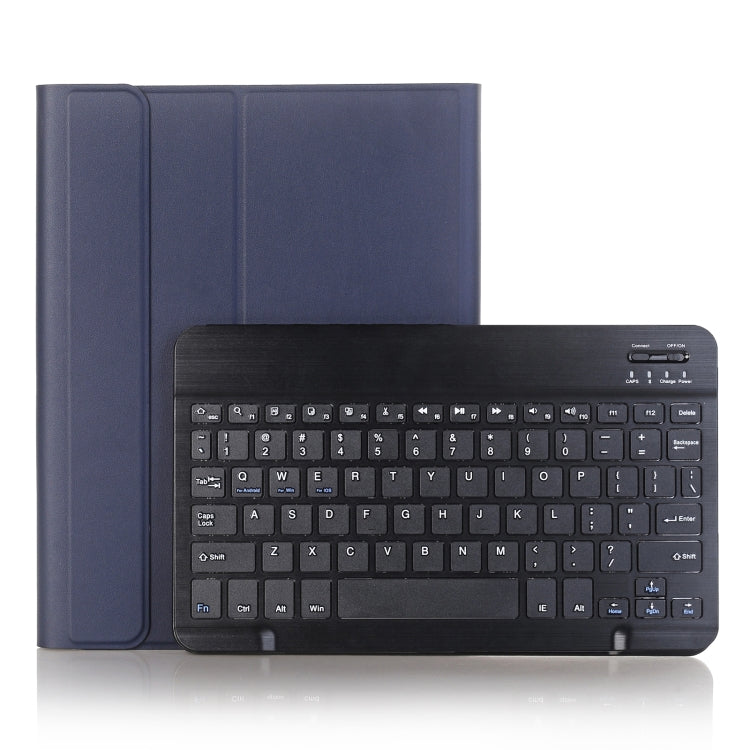 A08B Bluetooth Keyboard Leather Case with Holder & TPU Pen Slot For Samsung Galaxy Tab A8 10.5 2021 SM-X205 / SM-X200(Blue) - Samsung Keyboard by buy2fix | Online Shopping UK | buy2fix