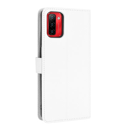 For Ulefone Note 12P Diamond Texture Leather Phone Case(White) - Ulefone Cases by buy2fix | Online Shopping UK | buy2fix