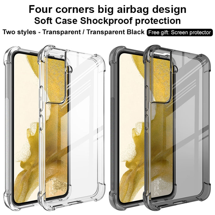 For Samsung Galaxy S22+ 5G imak TPU Phone Case with Screen Protector(Transparent) - Galaxy S22+ 5G Cases by imak | Online Shopping UK | buy2fix