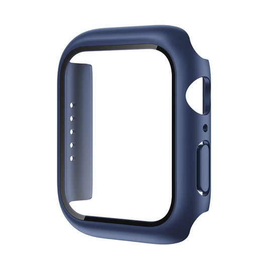 ROCK 2 in 1 PC Frame + Film Protector Case For  Apple Watch Series 6 & SE & 5 & 4 44mm(Blue) - Watch Cases by ROCK | Online Shopping UK | buy2fix