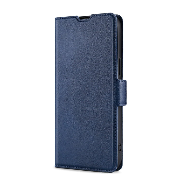 For Doogee Y8 Ultra-thin Voltage Side Buckle PU + TPU Leather Phone Case(Blue) - More Brand by buy2fix | Online Shopping UK | buy2fix