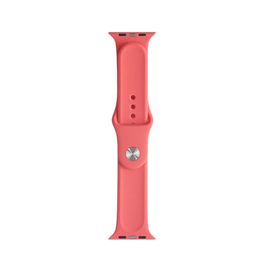 For Apple Watch Ultra 49mm&Watch Ultra 2 49mm / Series 9&8&7 45mm / SE 3&SE 2&6&SE&5&4 44mm / 3&2&1 42mm Mutural Liquid Silicone Watch Band(Watermelon Red) - Watch Bands by Mutural | Online Shopping UK | buy2fix