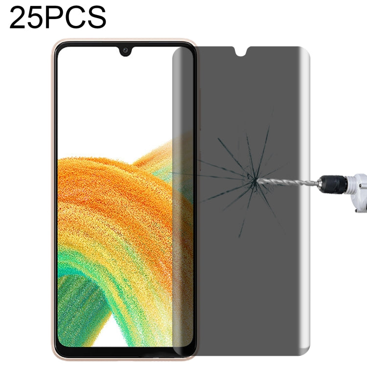 25 PCS Full Cover Anti-peeping Tempered Glass Film For Samsung Galaxy A33 5G - Galaxy Tempered Glass by buy2fix | Online Shopping UK | buy2fix