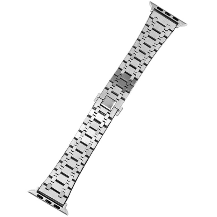 Oak Three Strains Metal Watch Band For Apple Watch Series 9&8&7 41mm / SE 3&SE 2&6&SE&5&4 40mm / 3&2&1 38mm - Watch Bands by buy2fix | Online Shopping UK | buy2fix