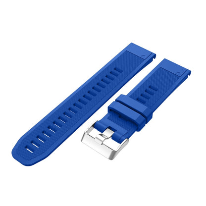 For Garmin Fenix 5 Silicone Watch Band(Sapphire) - Watch Bands by buy2fix | Online Shopping UK | buy2fix