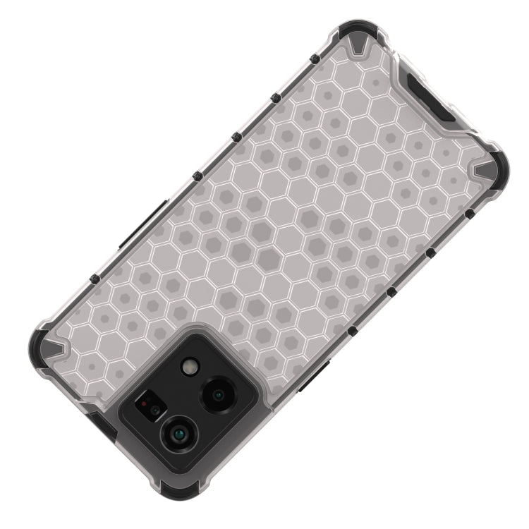 For OPPO Reno7 4G Shockproof Honeycomb PC + TPU Phone Case(White) - OPPO Cases by buy2fix | Online Shopping UK | buy2fix