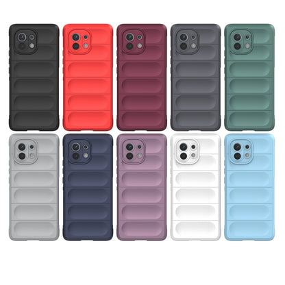 For Xiaomi Mi 11 Magic Shield TPU + Flannel Phone Case(Light Blue) - Xiaomi Cases by buy2fix | Online Shopping UK | buy2fix