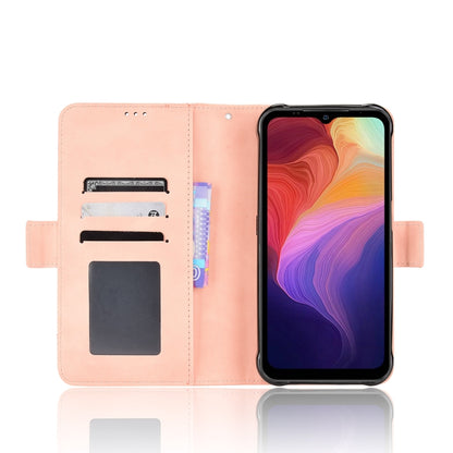 For Ulefone Power Armor 14 / 14 Pro Skin Feel Calf Texture Card Slots Leather Phone Case(Pink) - Ulefone Cases by buy2fix | Online Shopping UK | buy2fix