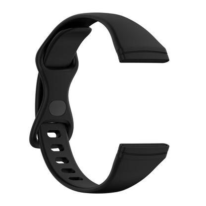 For Fitbit Versa 4 / Versa 3 / Sense Universal TPU Watch Band, Size:L(Black) - Watch Bands by buy2fix | Online Shopping UK | buy2fix