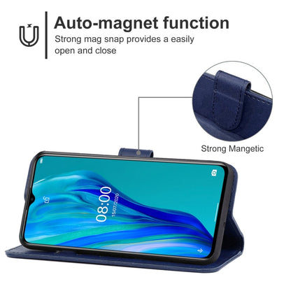 For Ulefone Note 12 Leather Phone Case(Blue) - Ulefone Cases by buy2fix | Online Shopping UK | buy2fix