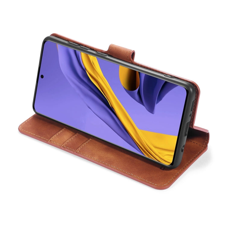 For Galaxy A51 DG.MING Retro Oil Side Horizontal Flip Case with Holder & Card Slots & Wallet(Brown) - Galaxy Phone Cases by DG.MING | Online Shopping UK | buy2fix