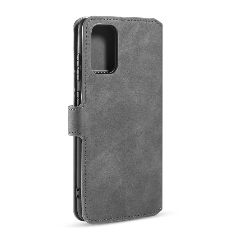 For Galaxy S20 Ultra DG.MING Retro Oil Side Horizontal Flip Case with Holder & Card Slots & Wallet(Grey) - Galaxy Phone Cases by DG.MING | Online Shopping UK | buy2fix