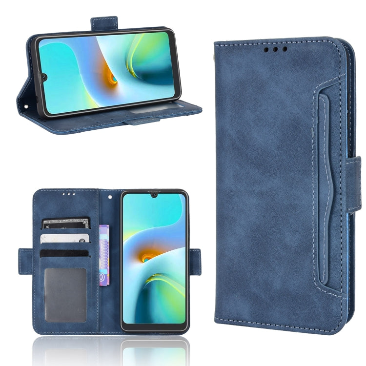 For Blackview A50 Skin Feel Calf Pattern Leather Phone Case(Blue) - More Brand by buy2fix | Online Shopping UK | buy2fix