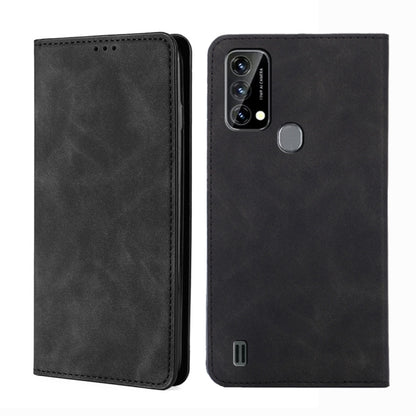 For Blackview A50 Skin Feel Magnetic Horizontal Flip Leather Phone Case(Black) - More Brand by buy2fix | Online Shopping UK | buy2fix