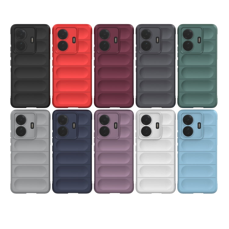 For vivo s15e Magic Shield TPU + Flannel Phone Case(White) - vivo Cases by buy2fix | Online Shopping UK | buy2fix