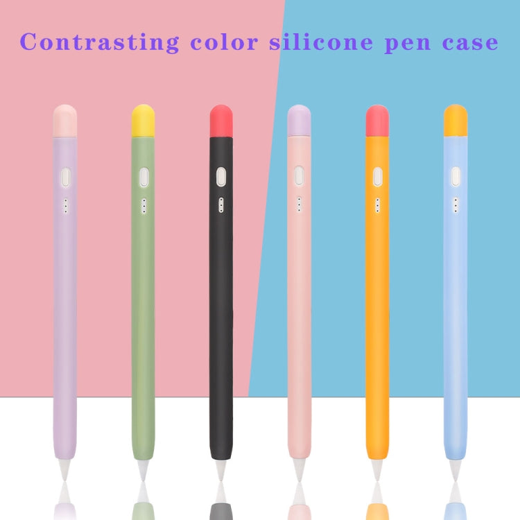 Contrasting Color Series Silicone Protective Pen Case For Yibosi 6(Matcha Green) - Pencil Accessories by buy2fix | Online Shopping UK | buy2fix
