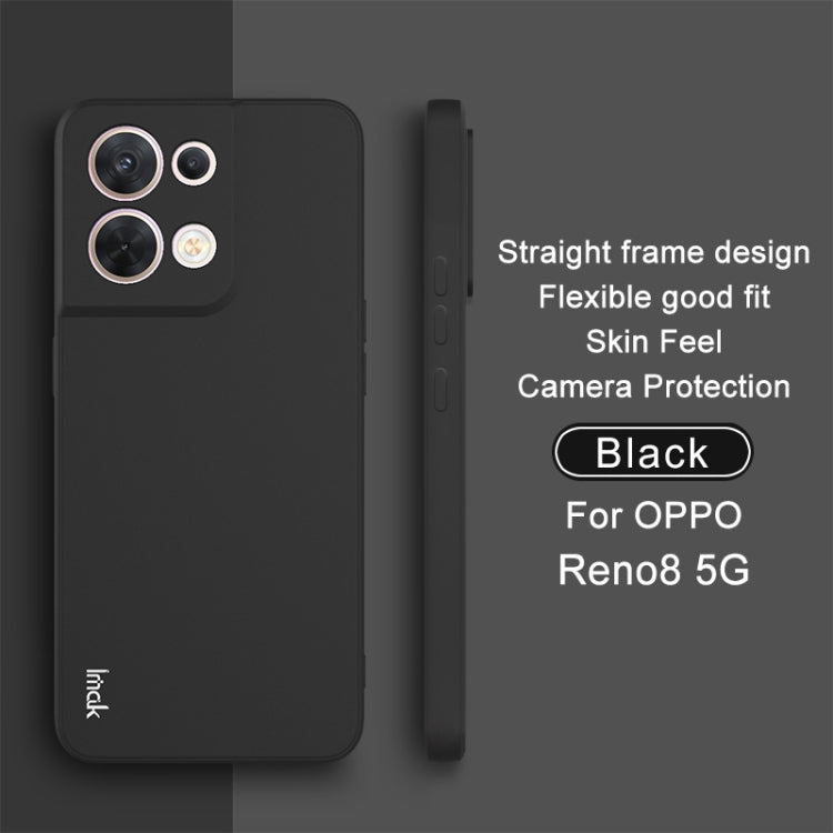 For OPPO Reno8 5G / Reno8 Pro 5G Global IMAK UC-4 Series Straight Edge TPU Soft Protective Case(Black) - OPPO Cases by imak | Online Shopping UK | buy2fix