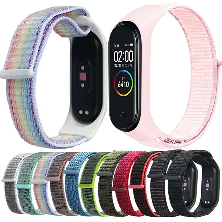 For Xiaomi Mi Band 7 Nylon Weave Watch Band(Iron Anchor Gray) - Watch Bands by buy2fix | Online Shopping UK | buy2fix