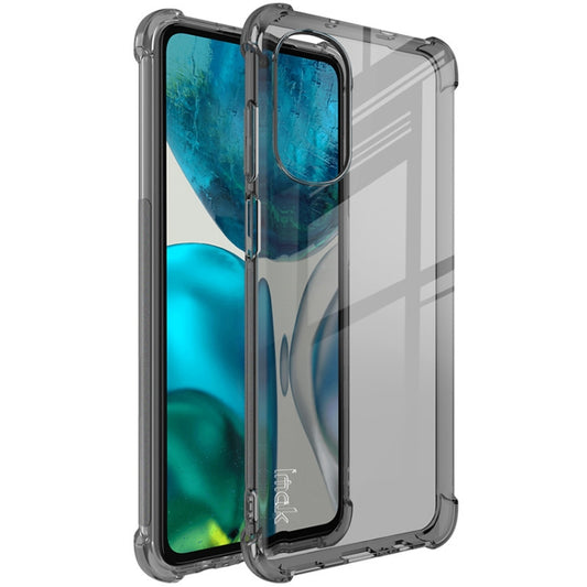 For Motorolo Moto G52 4G / G82 5G IMAK All-inclusive Shockproof Airbag TPU Case with Screen Protector (Transparent Black) - Motorola Cases by imak | Online Shopping UK | buy2fix