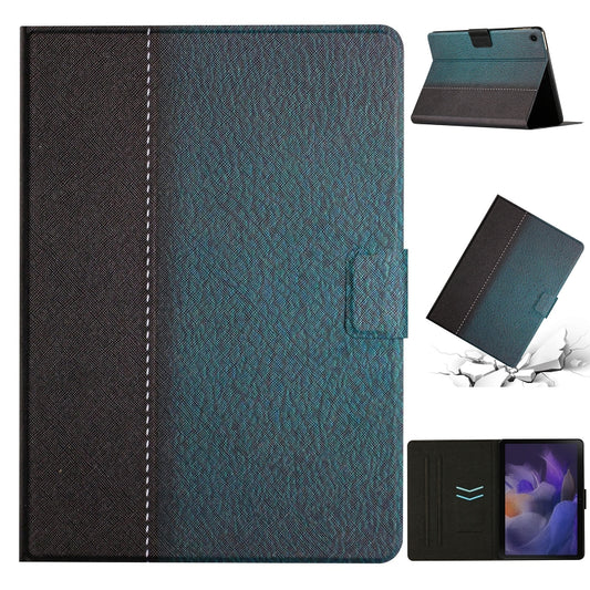 For Samsung Galaxy Tab A8 Stitching Solid Color Smart Leather Tablet Case(Green) - Other Galaxy Tab PC by buy2fix | Online Shopping UK | buy2fix