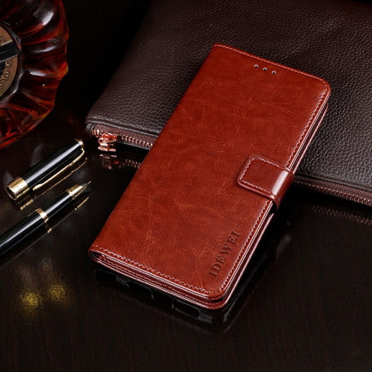 For Doogee X90 idewei Crazy Horse Texture Horizontal Flip Leather Case with Holder & Card Slots & Wallet(Brown) - More Brand by idewei | Online Shopping UK | buy2fix