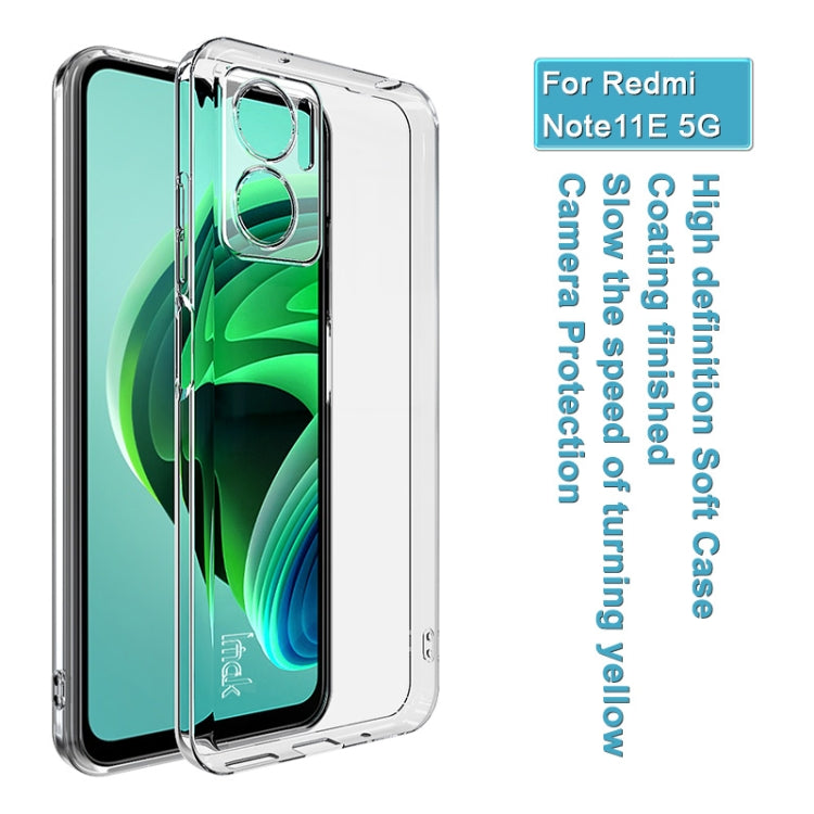 For Xiaomi Redmi Note 11E / Redmi 10 5G IMAK UX-10 Series Shockproof TPU Phone Case(Transparent) - Xiaomi Cases by imak | Online Shopping UK | buy2fix