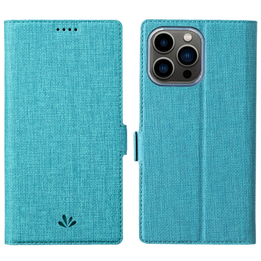 For iPhone 13 Pro Max ViLi K Series Dual-side Buckle Magsafe Leather Phone Case (Blue) - iPhone 13 Pro Max Cases by ViLi | Online Shopping UK | buy2fix