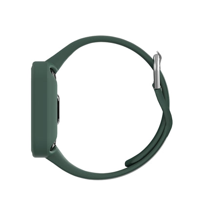 For Xiaomi Redmi Watch 2 / Watch 2 Lite Solid Color Silicone Integrated Watch Band(Green) - Watch Bands by buy2fix | Online Shopping UK | buy2fix