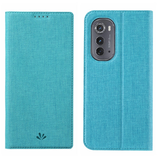 For Motorola Edge 2022 ViLi DMX Series TPU + PU Shockproof Leather Phone Case(Blue) - Motorola Cases by ViLi | Online Shopping UK | buy2fix