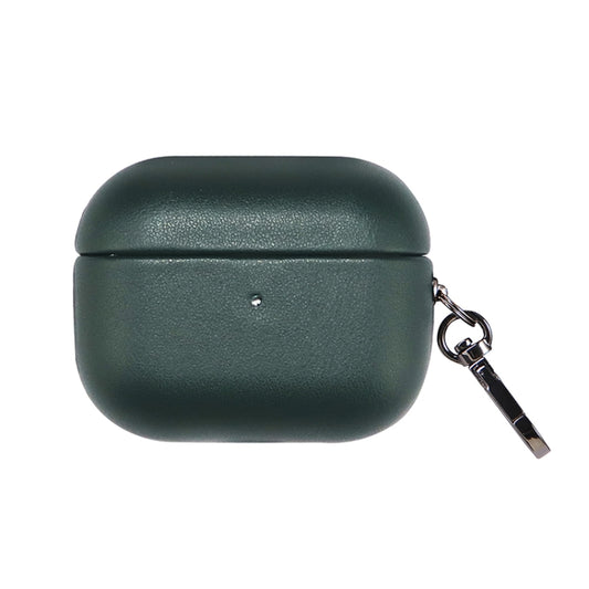 For Apple AirPods 3 PU Leather Wireless Bluetooth Earphone Protective Case(Dark Green) - For AirPods 3 by buy2fix | Online Shopping UK | buy2fix