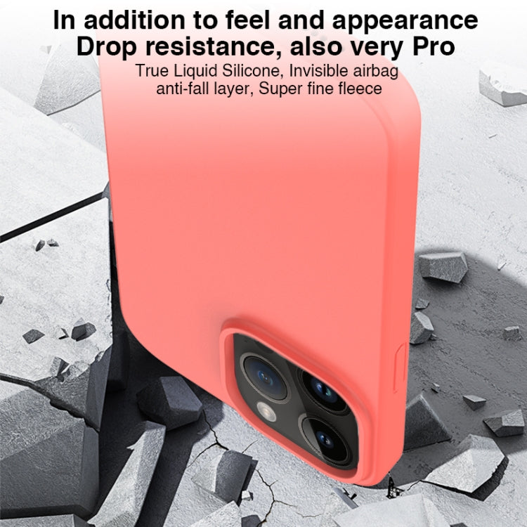 For iPhone 14 Pro Mutural Karen Series Liquid Silicone Magsafe Phone Case(Grapefruit Pink) - iPhone 14 Pro Cases by Mutural | Online Shopping UK | buy2fix