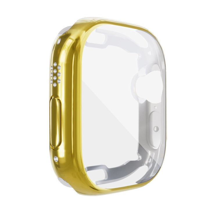 For Apple Watch 8 / 7 45mm All-inclusive Plating TPU Shockproof Case(Gold) - Watch Cases by buy2fix | Online Shopping UK | buy2fix