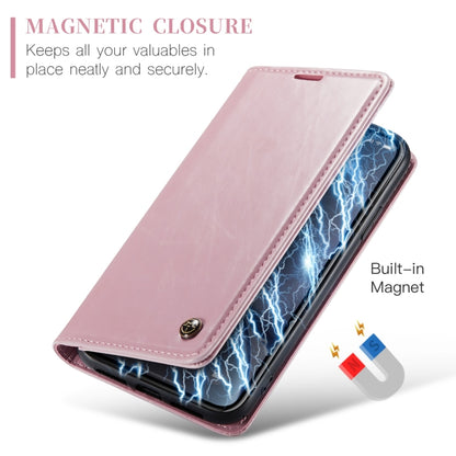 For iPhone XR CaseMe 003 Crazy Horse Texture Leather Phone Case(Pink) - More iPhone Cases by CaseMe | Online Shopping UK | buy2fix