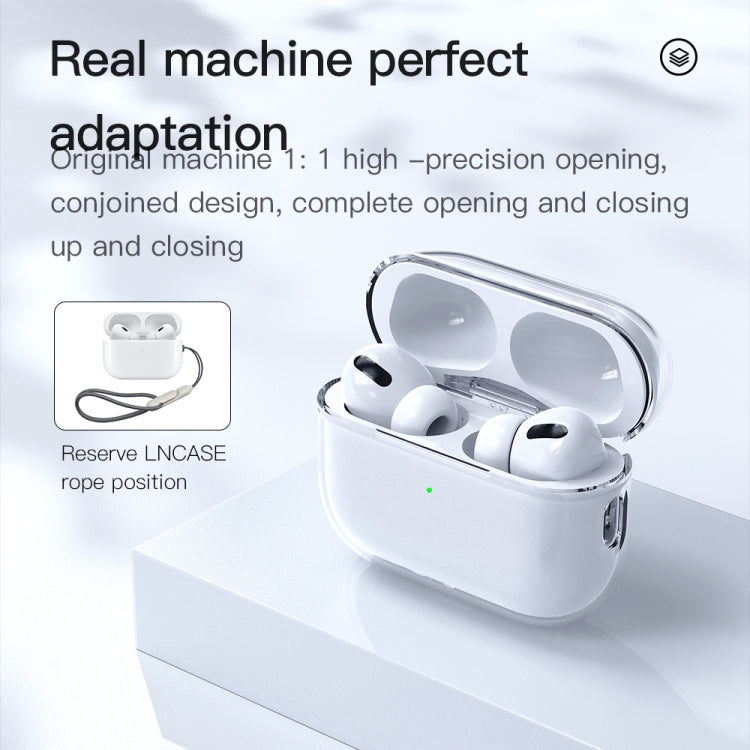 For AirPods Pro 2 TOTUDESIGN Soft Series AA-137 Siamese Earphone TPU Protective Case(Clear) - For AirPods Pro 2 by TOTUDESIGN | Online Shopping UK | buy2fix