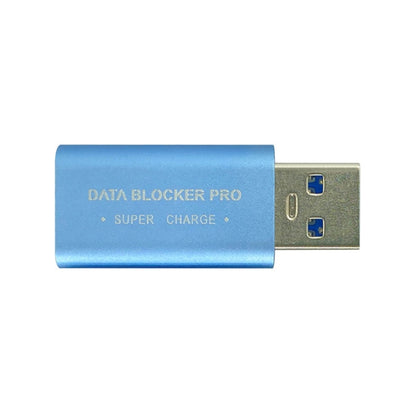 GE06 USB Data Blocker Fast Charging Connector(Blue) - Converter & Adapter by buy2fix | Online Shopping UK | buy2fix