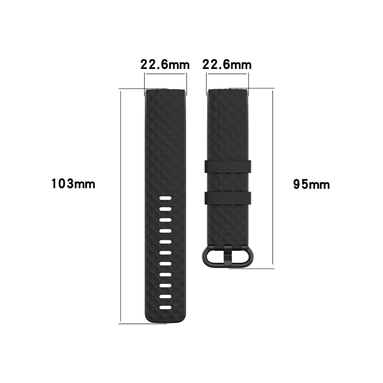 Color Buckle TPU Wrist Strap Watch Band for Fitbit Charge 4 / Charge 3 / Charge 3 SE, Size: S(Green) - Watch Bands by buy2fix | Online Shopping UK | buy2fix