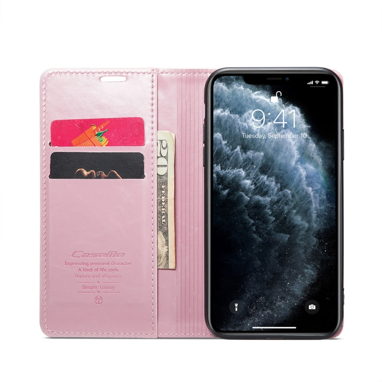 For iPhone 11 Pro CaseMe 003 Crazy Horse Texture Leather Phone Case(Rose Gold) - iPhone 11 Pro Cases by CaseMe | Online Shopping UK | buy2fix