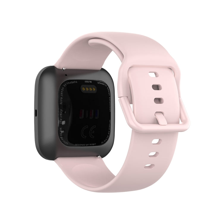 23mm Color Buckle Silicone Wrist Strap Watch Band for Fitbit Versa 2 / Versa / Versa Lite / Blaze, Size: S(Pink) - Watch Bands by buy2fix | Online Shopping UK | buy2fix