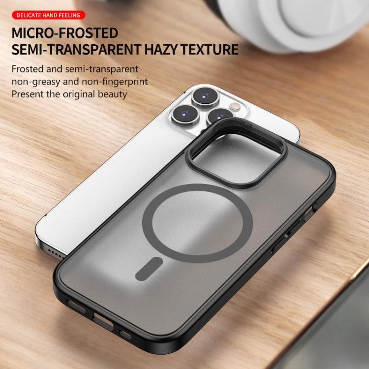 For iPhone 12 Pro Skin Feel Frosted Magsafe Phone Case(Black) - iPhone 12 / 12 Pro Cases by buy2fix | Online Shopping UK | buy2fix