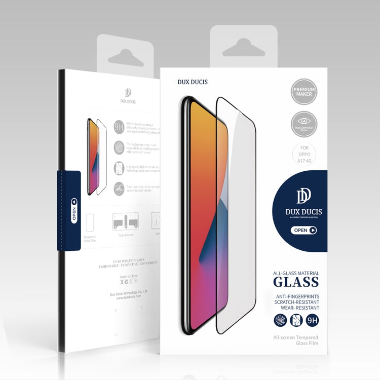 For OPPO A17 4G 10pcs DUX DUCIS 0.33mm 9H Medium Alumina HD Full Screen Tempered Glass Film - OPPO Tempered Glass by DUX DUCIS | Online Shopping UK | buy2fix