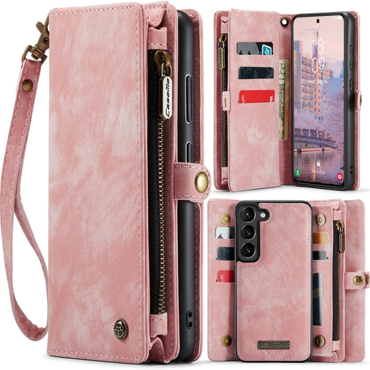 For Samsung Galaxy S23 5G CaseMe 008 Detachable Multifunctional Leather Phone Case(Pink) - Galaxy S23 5G Cases by CaseMe | Online Shopping UK | buy2fix