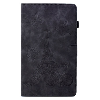 For Samsung Galaxy Tab A7 10.4 2020 T500 Tower Embossed Leather Smart Tablet Case(Black) - Other Galaxy Tab PC by buy2fix | Online Shopping UK | buy2fix