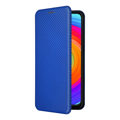 For Ulefone Note 14 Carbon Fiber Texture Flip Leather Phone Case(Blue) - Ulefone Cases by buy2fix | Online Shopping UK | buy2fix