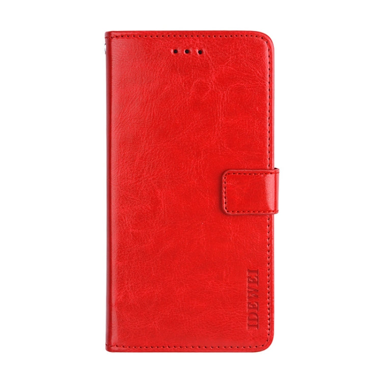 For Blackview A60 idewei Crazy Horse Texture Horizontal Flip Leather Case with Holder & Card Slots & Wallet(Red) - More Brand by idewei | Online Shopping UK | buy2fix