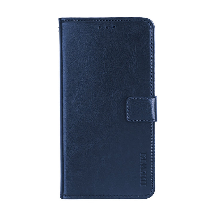 For Blackview A60 Pro idewei Crazy Horse Texture Horizontal Flip Leather Case with Holder & Card Slots & Wallet(Dark Blue) - More Brand by idewei | Online Shopping UK | buy2fix